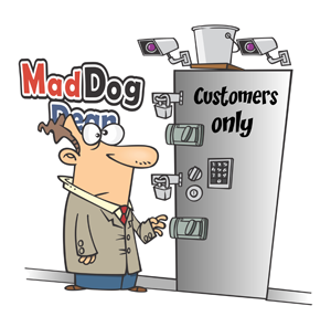 Welcome to Mad Dog Dean customer log-in page